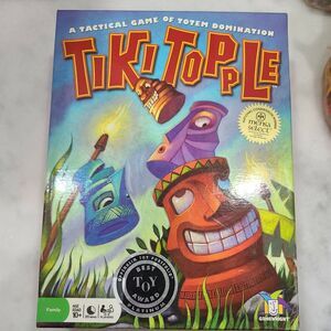 Tiki Topple Family Board Game - A Tactical Game of Totem Domination GAMEWRIGHT